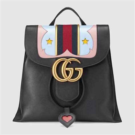 gucci sling marmont|Gucci Marmont leather backpack.